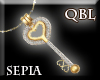 Sepia Key Necklace