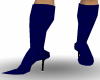 heel boots in blue