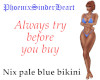 Nix pale blue bikini