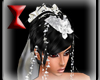 White lace headdress