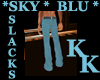 (KK)BLU PINSTRIPE SLACKS