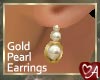 .a Pearl & Gold Earrings