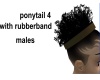 ponytail with rubberband
