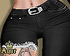 Black denim rip RLL
