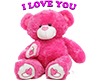 Pink Love You Bear