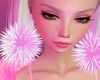 P! Fur Earrings - White