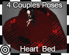 *m Heart Bed w candles