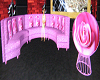 pink rose couch