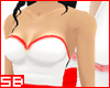 Summer Dress White-Red