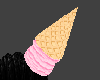 Strawberry Cone on head