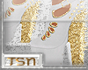 !T Jackson Gold Heels