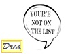 Not on the list