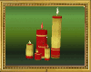 Gold Red Floor Candles