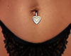 belly piercing heart