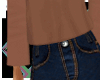 P! Brown Cut-Out Top