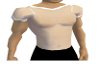 transp muscled top white