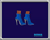 blue ankle boots