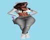 Cow Girl Jeans Grey