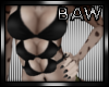 B! Black Furry Bikini