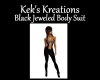 Black Jeweled Bodysuit