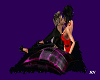 Pink n Blk kissing rug