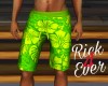 GRN FLORAL CUBAN SHORTS