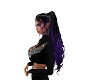 purple and black pigtail