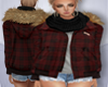 Plaid Puffer Jacket