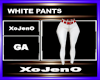 WHITE PANTS