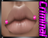 Pink Corner Lip Studs