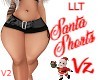 LLT Black Santa Shorts