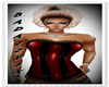 RED BLACK PVC CORSET