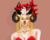 *M* Red Goddess Headdres