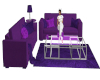 Modern purple sofa set
