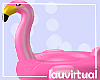 Pink flamingo floatie