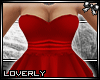 [Lo] Red And white Dress