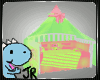 Pink/limegreen cute bed