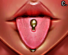 Tongue +Piercing Gold