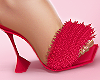 Red Fuzzy Heel