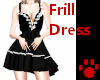 B/W Frill Dress Mini