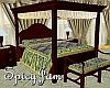 Antiuqe Canopy Bed Blue
