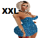 XXL Blue Mini Dress
