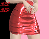 RLL Red Leather Skirt