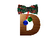 Oversized "D" Ornament
