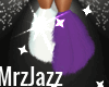 PURP N WHITE FUR BOOTS