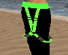 Neon Green Suspenders F