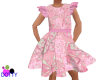 kid pink butterfly dress