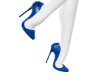 Unique Blue Spikes Heels