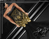 Romantic Black Gold Gown