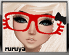[R] Red Kitty Glasses